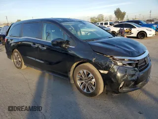 2023 Honda Odyssey EX-L with VIN 5FNRL6H66PB060032, listed as a Copart auction lot 83077304 with 15,169 mi miles and Salvage Title. Bid and sale history available at carsss.com. Image 4.