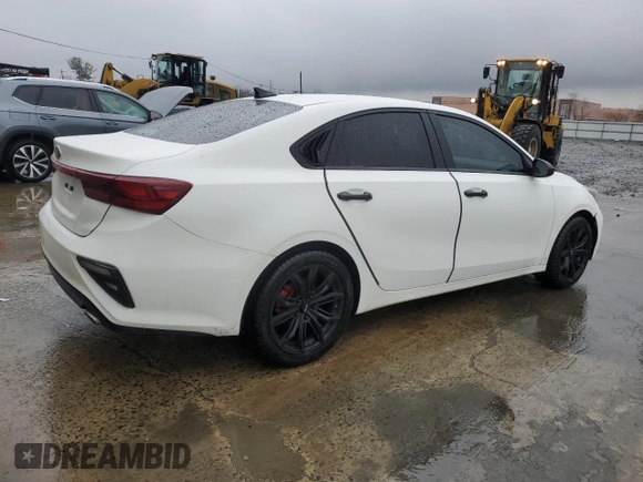 2021 Kia Forte LXS with VIN 3KPF24AD0ME348570, listed as a Copart auction lot 49876935 with 76,028 mi miles and Salvage Title. Bid and sale history available at DreamBid. Image 3.
