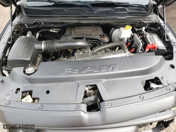 2019 Ram 1500 Rebel with VIN 1C6SRFET7KN841962, listed as a Copart auction lot 46707513 with 55,643 mi miles and Salvage Title. Bid and sale history available at carsss.com. Image 12.