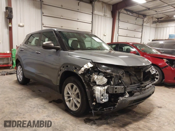 2021 Chevrolet TrailBlazer LS with VIN KL79MNSL0MB022121, listed as a IAAI auction lot 41417013 with 52,156 mi miles. Bid and sale history available at carsss.com. Image 1.