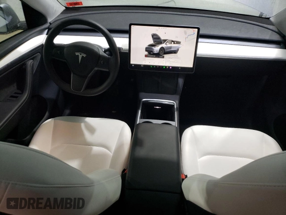 2024 Tesla Model Y Long Range with VIN 7SAYGDEE3RA293367, listed as a Copart auction lot 88109015 with 16,109 mi miles and Salvage Title. Bid and sale history available at DreamBid. Image 8.