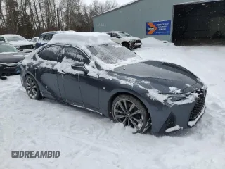 2021 Lexus IS with VIN JTHG81F24M5046606, listed as a Copart auction lot 43003795 with 95,641 mi miles and Salvage Title. Bid and sale history available at carsss.com. Image 4.