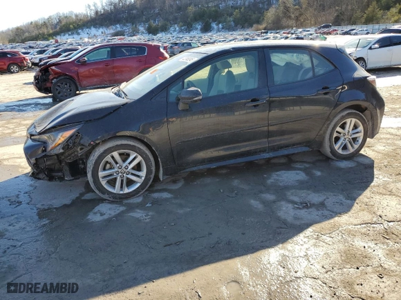 2022 Toyota Corolla Hatchback SE with VIN JTND4MBE1N3160766, listed as a Copart auction lot 42249245 with 20,491 mi miles and Salvage Title. Bid and sale history available at carsss.com. Image 1.
