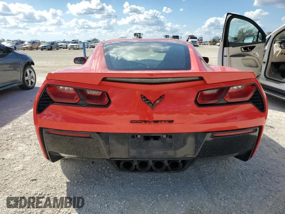 2016 Chevrolet Corvette 2LT with VIN 1G1YC2D7XG5117958, listed as a Copart auction lot 77501224 with 0 mi miles and Salvage Title. Bid and sale history available at carsss.com. Image 6.