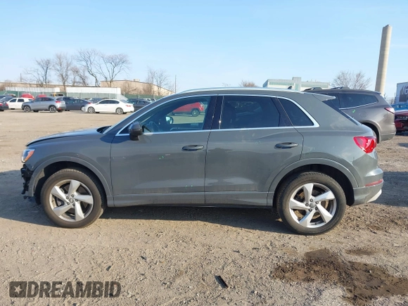 2020 Audi Q3 Premium with VIN WA1AECF37L1071150, listed as a IAAI auction lot 41698945 with 47,821 mi miles. Bid and sale history available at carsss.com. Image 13.
