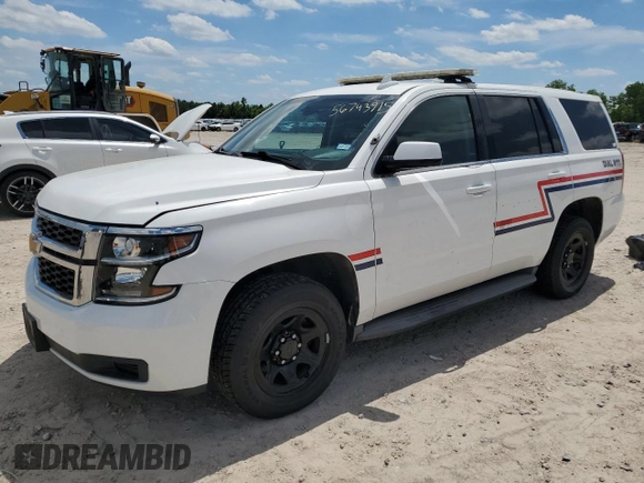 2015 Chevrolet Tahoe Commercial z VIN 1GNLC2EC2FR588904, wystawiony jako Copart lot #56743915 z przebiegiem Nie podano mil oraz Czysty tytuł • Clean title. Historia ofert i sprzedaży dostępna na DreamBid. Obrazek 1.