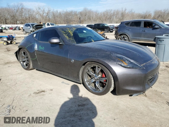2010 Nissan 370Z Touring with VIN JN1AZ4EH6AM501763, listed as a Copart auction lot 45717785 with 102,341 mi miles and Salvage Title. Bid and sale history available at DreamBid. Image 4.