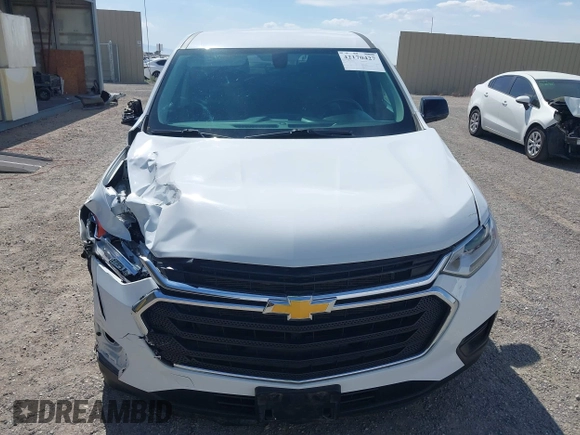 2020 Chevrolet Traverse LS with VIN 1GNERFKW0LJ303818, listed as a IAAI auction lot 42170427 with 67,517 mi miles and . Bid and sale history available at DreamBid. Image 13.