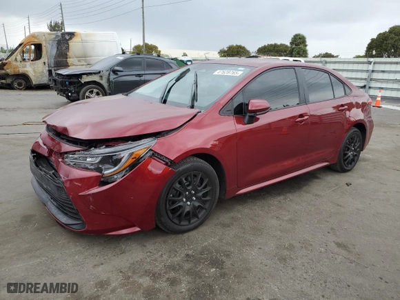 2024 Toyota Corolla LE with VIN 5YFB4MDEXRP115606, listed as a Copart auction lot 47628765 with 12,789 mi miles and Salvage Title. Bid and sale history available at carsss.com. Image 1.