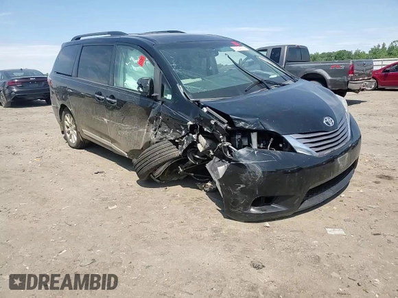 2017 Toyota Sienna XLE with VIN 5TDDZ3DC6HS186360, listed as a Copart auction lot 57504965 with 99,026 mi miles and Salvage title. Bid and sale history available at DreamBid. Image 13.