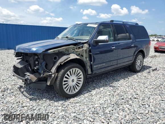2016 Lincoln Navigator Select with VIN 5LMJJ3HT4GEL10143, listed as a Copart auction lot 63741415 with 110,312 mi miles and Salvage title. Bid and sale history available at DreamBid. Image 1.