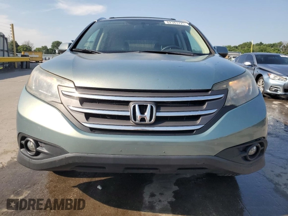 2012 Honda CR-V EX-L with VIN 2HKRM4H78CH612331, listed as a Copart auction lot 62383725 with 208,658 mi miles and Salvage title. Bid and sale history available at DreamBid. Image 5.
