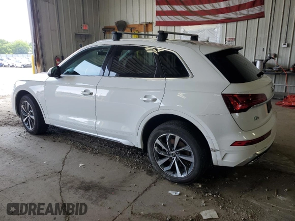 2023 Audi Q5 S line Premium Plus с VIN WA1EAAFY7P2125155, выставлен на аукционе Copart как лот 61812125 с пробегом 52 587 миль миль и Списание • Salvage title. История ставок и продаж доступна на DreamBid. Изображение 2.