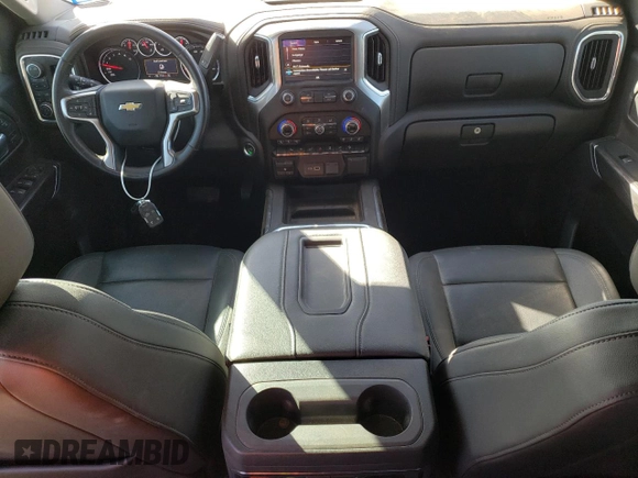 2021 Chevrolet Silverado 1500 LTZ with VIN 3GCUYGED1MG302090, listed as a Copart auction lot 47134305 with 91,830 mi miles and Salvage Title. Bid and sale history available at DreamBid. Image 8.