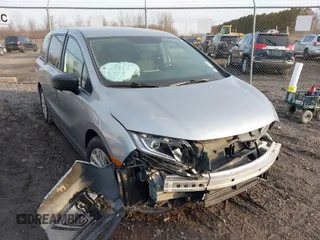 2019 Honda Odyssey LX with VIN 5FNRL6H20KB028201, listed as a IAAI auction lot 41787562 with 56,469 mi miles and . Bid and sale history available at DreamBid. Image 1.