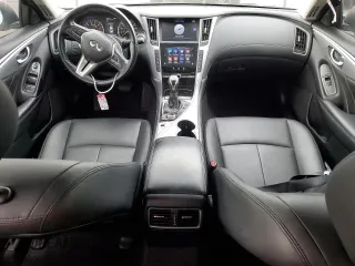 2019 Infiniti Q50 Luxe with VIN JN1EV7APXKM541762, listed as a Copart auction lot 59035515 with 59,295 mi miles and Salvage title. Bid and sale history available at DreamBid. Image 8.