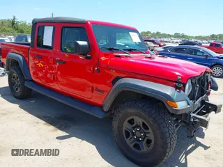 2020 Jeep Gladiator Sport S с VIN 1C6HJTAG6LL194119, выставлен на аукционе IAAI как лот 42161319 с пробегом 83 449 миль миль и . История ставок и продаж доступна на DreamBid. Изображение 1.