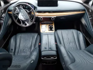 2021 Genesis G80 3.5T Prestige with VIN KMTGC4SD1MU071303, listed as a Copart auction lot 42551985 with 18,602 mi miles and Salvage Title. Bid and sale history available at carsss.com. Image 8.