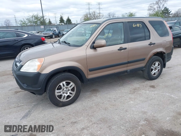 2002 Honda CR-V EX with VIN JHLRD788X2C072925, listed as a IAAI auction lot 42046087 with 184,946 mi miles. Bid and sale history available at carsss.com. Image 2.