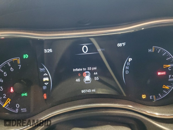 2017 Jeep Grand Cherokee Limited with VIN 1C4RJFBG0HC914292, listed as a Copart auction lot 52833785 with 90,743 mi miles and Salvage Title. Bid and sale history available at carsss.com. Image 9.