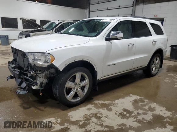 2013 Dodge Durango Citadel with VIN 1C4RDJEG2DC518008, listed as a Copart auction lot 61790705 with 165,042 mi miles and Salvage title. Bid and sale history available at DreamBid. Image 1.