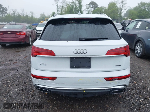 2023 Audi Q5 S line Premium Plus with VIN WA1EAAFY9P2089095, listed as a IAAI auction lot 42263035 with 10,279 mi miles and . Bid and sale history available at DreamBid. Image 16.