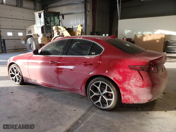 2019 Alfa Romeo Giulia with VIN ZARFANAN6K7598867, listed as a Copart auction lot 41771095 with 0 mi miles and Salvage Title. Bid and sale history available at carsss.com. Image 2.