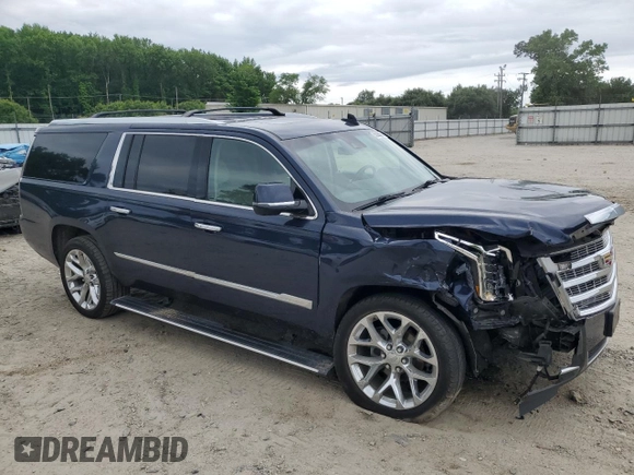 2018 Cadillac Escalade ESV Premium Luxury with VIN 1GYS4JKJ4JR113630, listed as a Copart auction lot 56296265 with 76,556 mi miles and Salvage title. Bid and sale history available at DreamBid. Image 4.