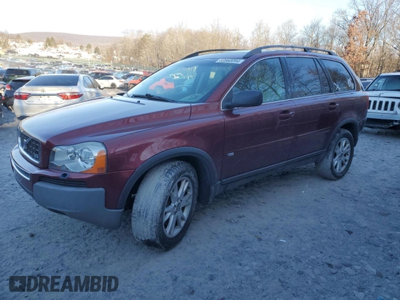 2005 Volvo XC90 z VIN YV1CZ852451210849, wystawiony jako Copart lot #83960094 z przebiegiem 172 267 mil mil oraz Szkoda całkowita • Salvage title. Historia ofert i sprzedaży dostępna na DreamBid. Obrazek 1.