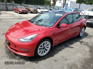 2022 Tesla Model 3 z VIN 5YJ3E1EA9NF304409, wystawiony jako Copart lot #58600755 z przebiegiem Nie podano mil oraz Szkoda całkowita • Salvage title. Historia ofert i sprzedaży dostępna na DreamBid. Obrazek 1.