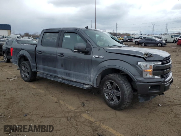 2020 Ford F-150 XL with VIN 1FTEW1E41LFB46351, listed as a Copart auction lot 52606835 with 62,158 mi miles and Salvage title. Bid and sale history available at DreamBid. Image 4.