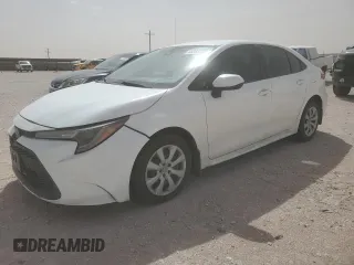 2021 Toyota Corolla LE with VIN JTDEPMAE9MJ156993, listed as a Copart auction lot 46358705 with 154,103 mi miles and Clean Title. Bid and sale history available at carsss.com. Image 1.