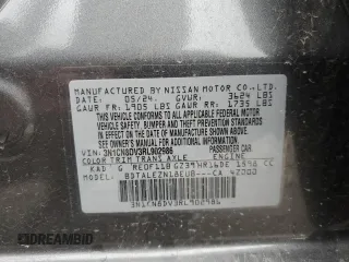 2024 Nissan Versa S with VIN 3N1CN8DV3RL902986, listed as a Copart auction lot 53788045 with 2,333 mi miles and Salvage title. Bid and sale history available at DreamBid. Image 12.