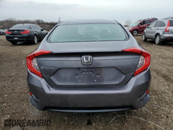 2016 Honda Civic EX with VIN 19XFC2F73GE091722, listed as a Copart auction lot 51637745 with 83,712 mi miles and Salvage Title. Bid and sale history available at DreamBid. Image 6.