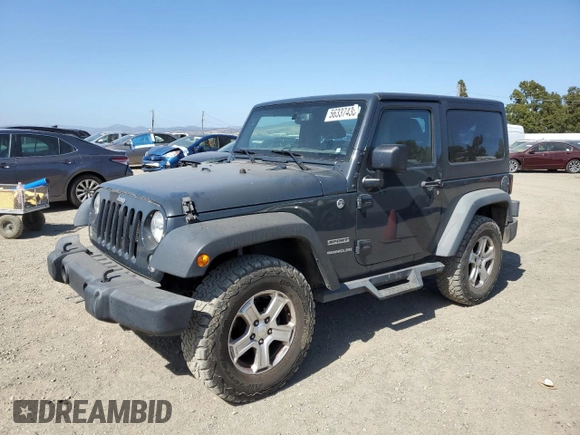 2017 Jeep Wrangler Willys Wheeler with VIN 1C4AJWAG6HL502148, listed as a Copart auction lot 56337435 with 183,552 mi miles and Clean title. Bid and sale history available at DreamBid. Image 1.