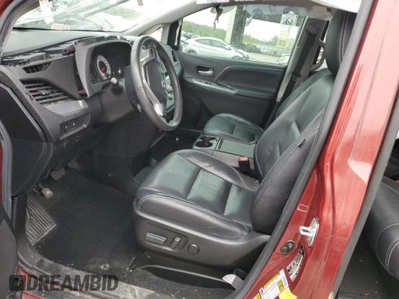 2017 Toyota Sienna SE with VIN 5TDXZ3DC5HS858275, listed as a Copart auction lot 53954505 with 38,870 mi miles and Salvage title. Bid and sale history available at DreamBid. Image 7.