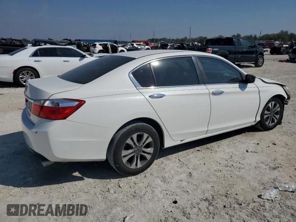 2015 Honda Accord LX with VIN 1HGCR2F38FA225612, listed as a Copart auction lot 47262415 with 129,228 mi miles and Salvage Title. Bid and sale history available at DreamBid. Image 3.