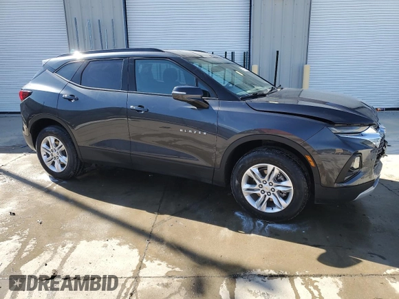 2022 Chevrolet Blazer LT with VIN 3GNKBCR45NS215410, listed as a Copart auction lot 57513545 with 19,542 mi miles and Salvage title. Bid and sale history available at DreamBid. Image 4.