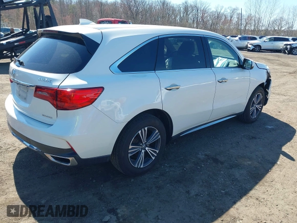 2017 Acura MDX with VIN 5FRYD4H33HB026679, listed as a IAAI auction lot 41894410 with 98,023 mi miles. Bid and sale history available at carsss.com. Image 4.