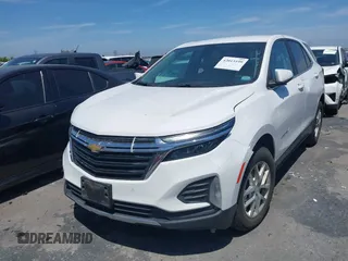 2022 Chevrolet Equinox LT with VIN 3GNAXKEV8NL106777, listed as a IAAI auction lot 42013199 with 52,863 mi miles. Bid and sale history available at carsss.com. Image 19.