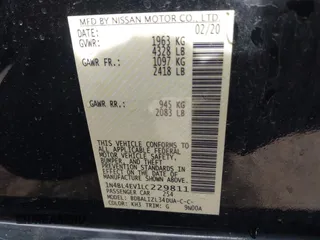 2020 Nissan Altima SL z VIN 1N4BL4EV1LC229811, wystawiony jako IAAI lot #42178544 z przebiegiem 75 430 mil mil oraz . Historia ofert i sprzedaży dostępna na DreamBid. Obrazek 9.