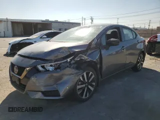 2022 Nissan Versa SR with VIN 3N1CN8FV7NL823215, listed as a Copart auction lot 62959935 with 43,170 mi miles and Salvage title. Bid and sale history available at DreamBid. Image 1.
