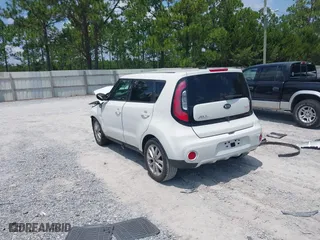 2017 Kia Soul + with VIN KNDJP3A56H7478406, listed as a IAAI auction lot 40045022 with 126,961 mi miles. Bid and sale history available at carsss.com. Image 3.