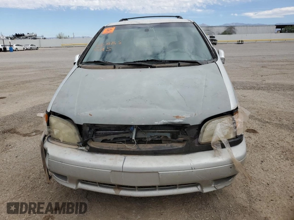 2002 Toyota Sienna LE with VIN 4T3ZF13C62U441843, listed as a Copart auction lot 57084835 with 370,487 mi miles and Clean Title. Bid and sale history available at DreamBid. Image 5.