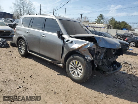 2020 Nissan Armada SL with VIN JN8AY2ND9L9108495, listed as a Copart auction lot 48424105 with 84,392 mi miles and Salvage Title. Bid and sale history available at carsss.com. Image 4.