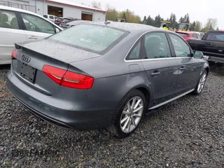 2015 Audi A4 Premium with VIN WAUAFAFLXFN009971, listed as a IAAI auction lot 42004348 with 109,362 mi miles. Bid and sale history available at carsss.com. Image 4.