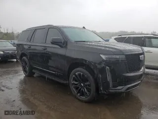 2021 Cadillac Escalade Sport with VIN 1GYS4EKL1MR346183, listed as a Copart auction lot 72562954 with 47,339 mi miles and Salvage Title. Bid and sale history available at carsss.com. Image 4.