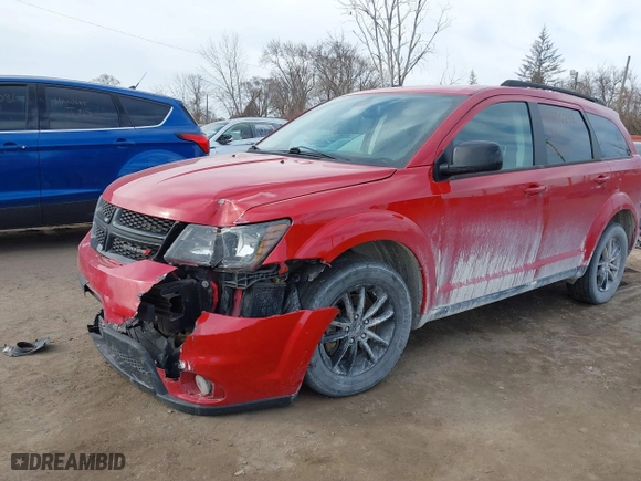 2019 Dodge Journey SE with VIN 3C4PDCBB0KT857055, listed as a IAAI auction lot 41826232 with 88,274 mi miles. Bid and sale history available at carsss.com. Image 17.