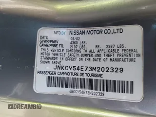 2003 Infiniti G35 w/Leather z VIN JNKCV54E73M202329, wystawiony jako IAAI lot #42217042 z przebiegiem 134 013 mil mil oraz . Historia ofert i sprzedaży dostępna na DreamBid. Obrazek 9.