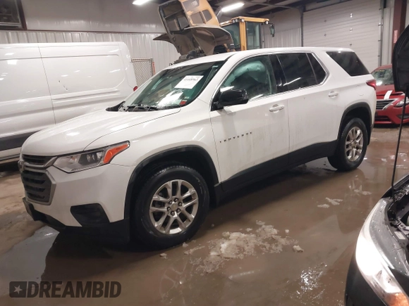 2018 Chevrolet Traverse LS with VIN 1GNEVFKW8JJ193464, listed as a IAAI auction lot 41448963 with 90,910 mi miles. Bid and sale history available at carsss.com. Image 17.